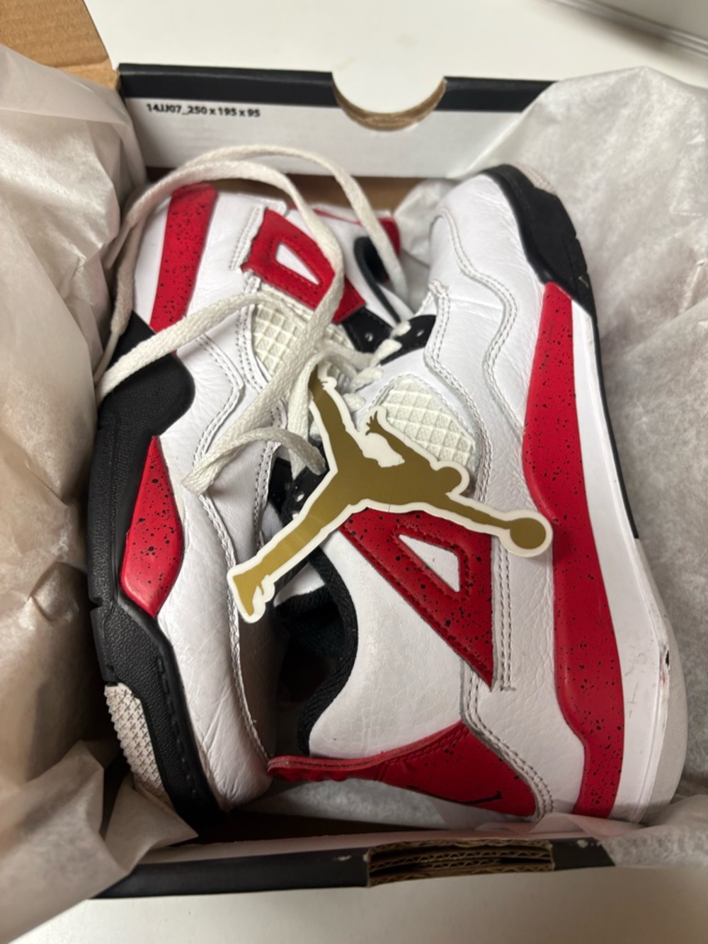 JORDAN 4 RETRO (PS)size 1.5Y authentic and excellent condition with original box